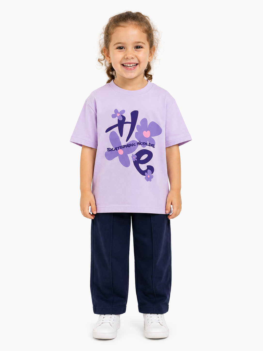 تیشرت دخترانه طرح گل